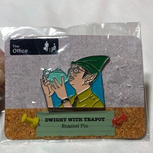 The Office “Dwight with Teapot” Enamel Pin – New